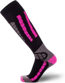 img 4 attached to ❄️ Wool Ski Socks: The Go-To Warmest Lightweight Option for Men and Women Skiers, Snowboarders