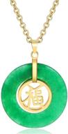 natural translucent jadeite necklace character logo