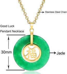 img 3 attached to Natural Translucent Jadeite Necklace Character