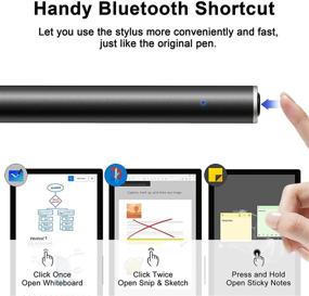 img 2 attached to 🖊️ Uogic Surface Stylus Pen – Bluetooth Remote Control, Shortcuts, 4096 Pressure Levels, Magnetic Attachment, Rechargeable
