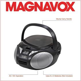 img 2 attached to Magnavox MD6924 CD Boombox Black
