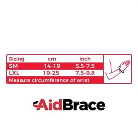 img 1 attached to 🖐️ AidBrace Wrist Brace Support for Right Hand - Relieve Pain & Support Healing