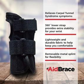 img 2 attached to 🖐️ AidBrace Wrist Brace Support for Right Hand - Relieve Pain & Support Healing