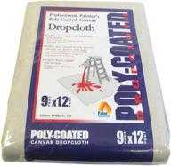 🔒 protective polycoated drop cloth in 9x12 feet by paint essentials - cdc912 logo