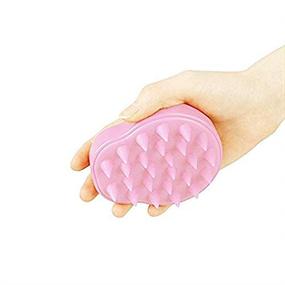 img 1 attached to Scalp Massager Shampoo Brush Brush Pink