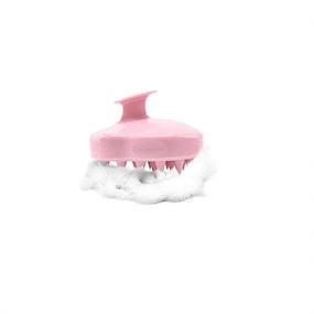 img 4 attached to Scalp Massager Shampoo Brush Brush Pink