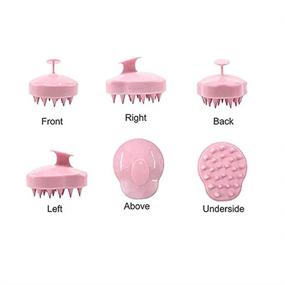 img 2 attached to Scalp Massager Shampoo Brush Brush Pink