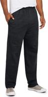 👖 hanes ecosmart men's open leg pant with convenient pockets логотип