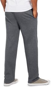 img 2 attached to 👖 Hanes EcoSmart Men's Open Leg Pant with Convenient Pockets