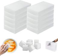 🧽 50 pack yeahwhee magic sponge eraser sheets - multi-functional melamine foam pads for household cleaning power, non-scratch scrub sponge for kitchen, dish, toilet, sink, shoe, wall logo