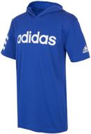 👕 рубашка с капюшоном adidas sleeve из линейки детской одежды lineage: оставайтесь активными с элегантным стилем логотип