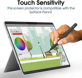 img 1 attached to amFilm (2-пак) Защитное стекло для экрана Microsoft Surface Pro X (2021/2019), установка без проблем, совместимо с чехлами