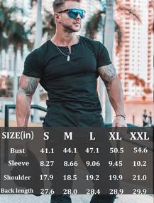 img 1 attached to 👕 URRU Muscle Shirts: Stylish T Shirt Buttons for Men's Clothing and Shirts