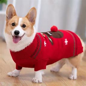 img 3 attached to Get Into the Christmas Spirit with HRTTSY Christmas Dog Sweater Hoodie - Funny Ugly Xmas Cute Puppy Turtleneck Sweaters for Dogs Cats - Fall Winter Warmth and Style - Pet Clothes for Small Medium Large Breeds