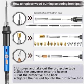 img 1 attached to Набор для пирографии из дерева с регулируемой температурой WSLHP Kit, 88 шт.