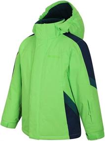 img 1 attached to 🧥 Raptor Boys Snow Jacket for Kids, Girls - Winter Ski Coat by Mountain Warehouse