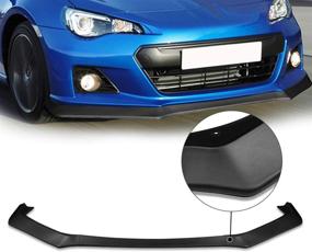 img 4 attached to 🚗 DNA Motoring 2-PU-697 Front Bumper Lip Replacement with Vertical Stabilizer - Matte Black ABS | Fits 2013-2016 BRZ