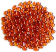 🧡 glass gems vase fillers - 1 lb orange small - creative stuff glass logo