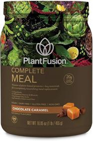 img 4 attached to 🌱 PlantFusion Complete Meal Replacement Shake: Chocolate Caramel Flavor, Vegan, Non-GMO, Gluten Free, Dairy Free, No Sugar, 1 LB