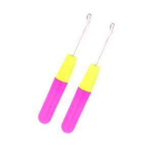 img 2 attached to 6.5 Inch 2-Pack Latch Hook Crochet Needle for Micro Braids, Hair Extensions, Feathers, and Dread Maintenance Installation