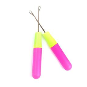 img 3 attached to 6.5 Inch 2-Pack Latch Hook Crochet Needle for Micro Braids, Hair Extensions, Feathers, and Dread Maintenance Installation