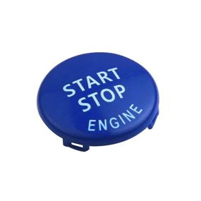 img 3 attached to 🔴 Enhance Your BMW E Chassis Experience with DKMUS Start Stop Button Cap – Red+Blue+Black