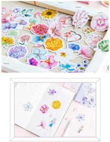 img 1 attached to DESEACO Floral Stickers Pack for Journaling: Aesthetic Daisy, Sunflower, 🌼 and Botanical Artsy Stickers for Scrapbooking, Cute Stationery for Bullet Journaling Planner