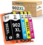 🖨️ palmtree compatible ink cartridge replacement for hp 902xl 902 xl ink cartridge - works with hp officejet pro 6978, 6968, 6962, 6958, 6970 - hp 902 ink cartridge printers (4 packs) logo