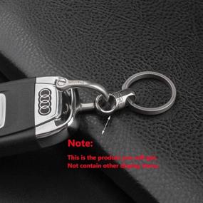 img 1 attached to FEGVE Titanium Carabiner Keychain Integrated: Ultimate Convenience and Durability at Your Fingertips