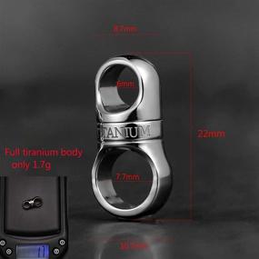 img 3 attached to FEGVE Titanium Carabiner Keychain Integrated: Ultimate Convenience and Durability at Your Fingertips