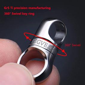 img 2 attached to FEGVE Titanium Carabiner Keychain Integrated: Ultimate Convenience and Durability at Your Fingertips