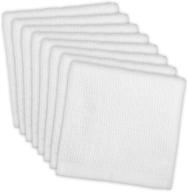🧽 dii basic barmop collection kitchen dishcloth set - white, 8-pack logo