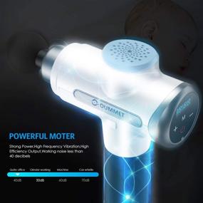 img 2 attached to 💆 OUMMET Massage Gun Deep Tissue Electric Massagers Percussion Muscle Massager Handheld for Pain Relief Electric Body Massager Sports Drill Portable Super Quiet 8 Heads & 20 Speed Strength Levels