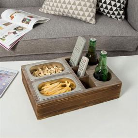 img 3 attached to Whitewashed Serving Holders Control: Streamline and Elevate Your Tablescape with MyGift