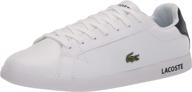 👟 lacoste graduate sneaker: stylish white leather footwear logo