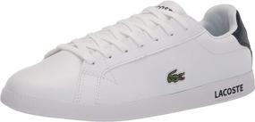 img 4 attached to 👟 Lacoste Graduate Sneaker: Stylish White Leather Footwear