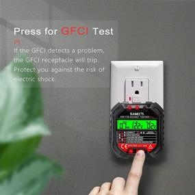 img 1 attached to KAIWEETS Outlet Tester: Advanced GFCI Receptacle Detector with LCD Display and Wiring Legend - Enhance Home Safety with 6 Visual Indications