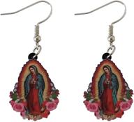 👑 rostivo virgin mary earrings: stylish acrylic jewelry for women and girls logo