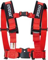 💪 enhance your vehicle's safety with kyostar red 4 point black series latch and link safety harness set logo