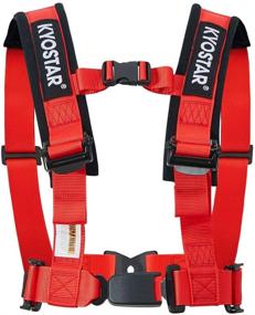 img 4 attached to 💪 Enhance Your Vehicle's Safety with Kyostar Red 4 Point Black Series Latch and Link Safety Harness Set