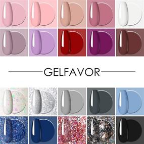 img 3 attached to 🎄 Gelfavor Gel Nail Polish 24 Pcs Halloween Christmas Nail Polish Set Pink Blue Glitter Soak Off Nail Gel Collection UV/LED Gel Polish Starter Kit Gift with Glossy & Matte Top Coat and Base Coat and Primer for DIY Nail Salon at Any Time of the Year (Pink Nude)