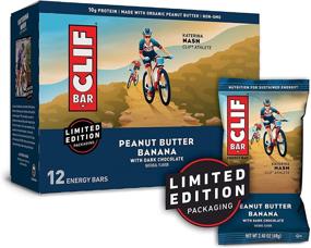 img 4 attached to CLIF BARS - Peanut Butter Banana Dark Chocolate Energy Bars - Organic Oats - Plant Based Food - Vegetarian - Kosher (2.4 Ounce Protein Bars, 12 Pack) Packaging May Vary