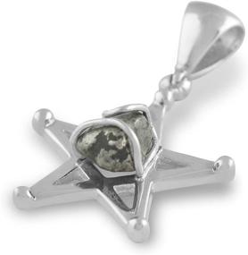 img 2 attached to 🌟 Sterling Silver Star Pendant featuring Starborn Campo del Cielo Meteorite