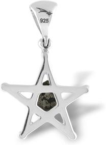 img 3 attached to 🌟 Sterling Silver Star Pendant featuring Starborn Campo del Cielo Meteorite