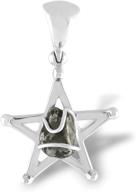 🌟 sterling silver star pendant featuring starborn campo del cielo meteorite logo