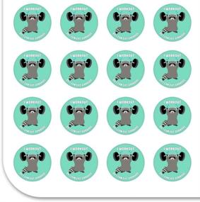 img 3 attached to 🐼 Trash Panda Funny Planner Calendar Stickers: Workout for Garbage Eating & Scrapbooking Fun