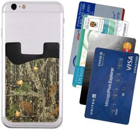 img 3 attached to 📱 Camo Phone Card Holder: Stick-On Wallet Sleeve for All Smartphones - iPhone, Android & More!