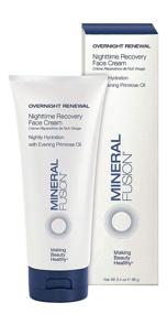 img 4 attached to 🌙 Mineral Fusion Overnight Renewal Face Cream for Nighttime Recovery - 3.4 oz