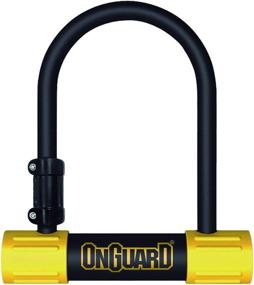 img 3 attached to 🔒 Black ONGUARD Bulldog Mini U-Lock: 3.55 x 5.52-Inch