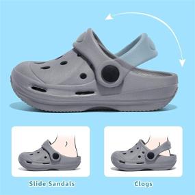img 2 attached to 🏻 STQ Garden Sandals Clogs for Little Boys' Shoes - Ideal for Clogs & Mules